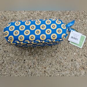 Vera Bradley Zip Sunglasses Case Riviera Blue